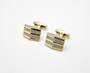 Gold Crystal Stripe Cufflink CD-Z176