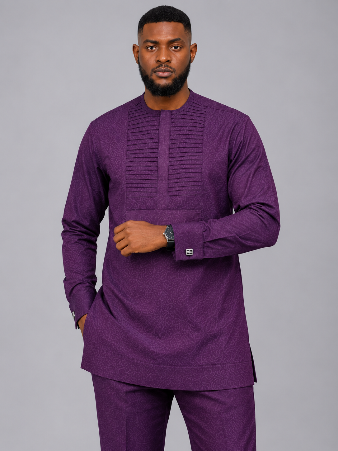The Burgandy Silk Set