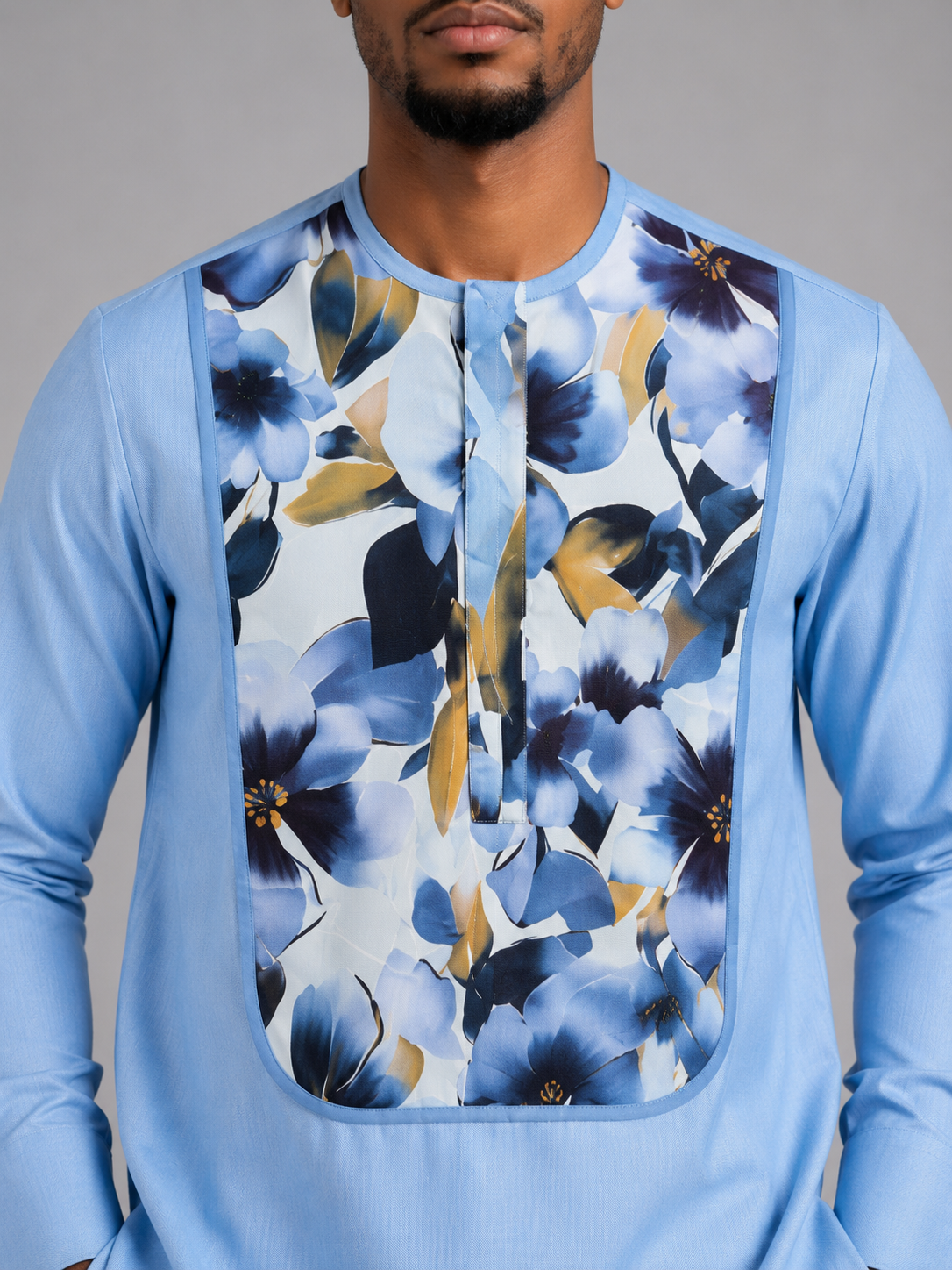 Light Blue Floral Set