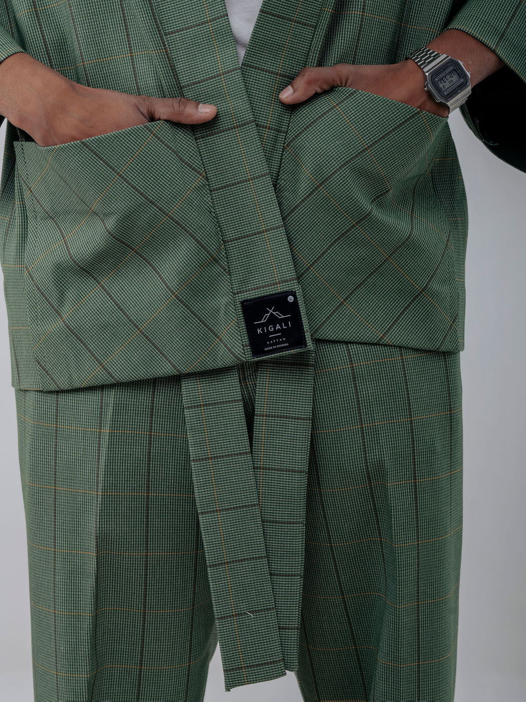 Men's custom kaftan featuring premium fabric and refined tailoring