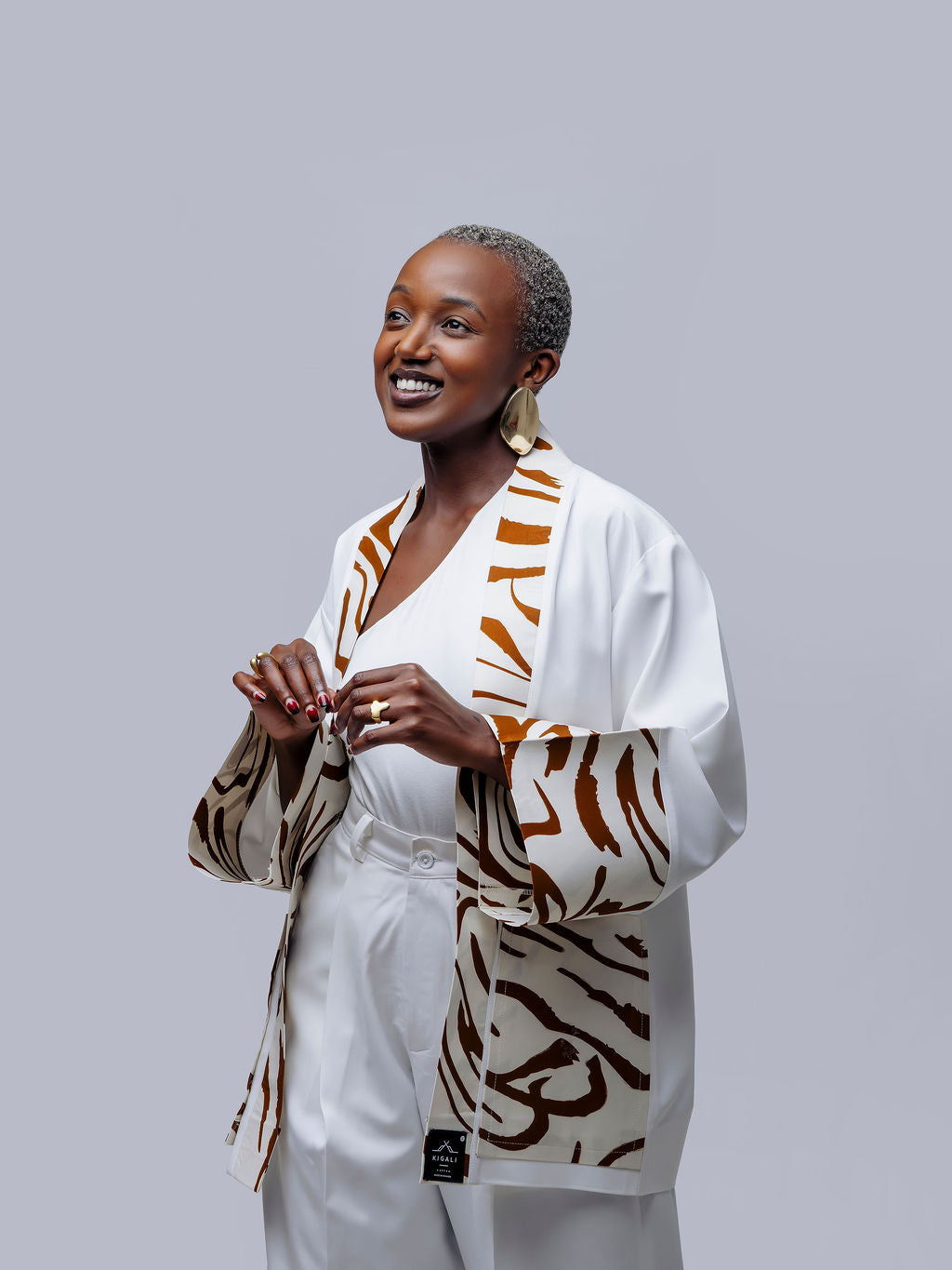 Women's elegant kaftan inspired by African heritage and modern design