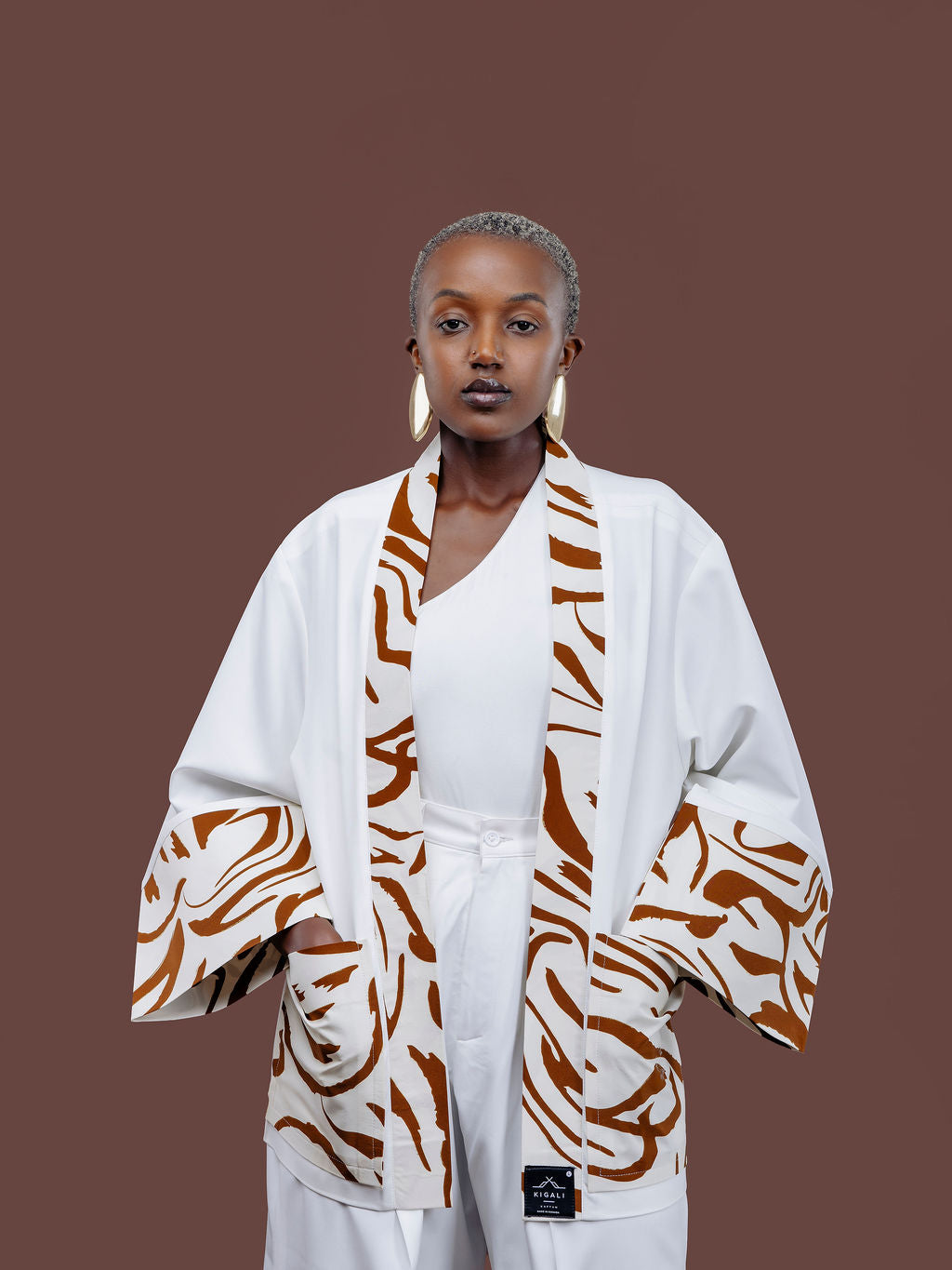 Women's elegant kaftan inspired by African heritage and modern design