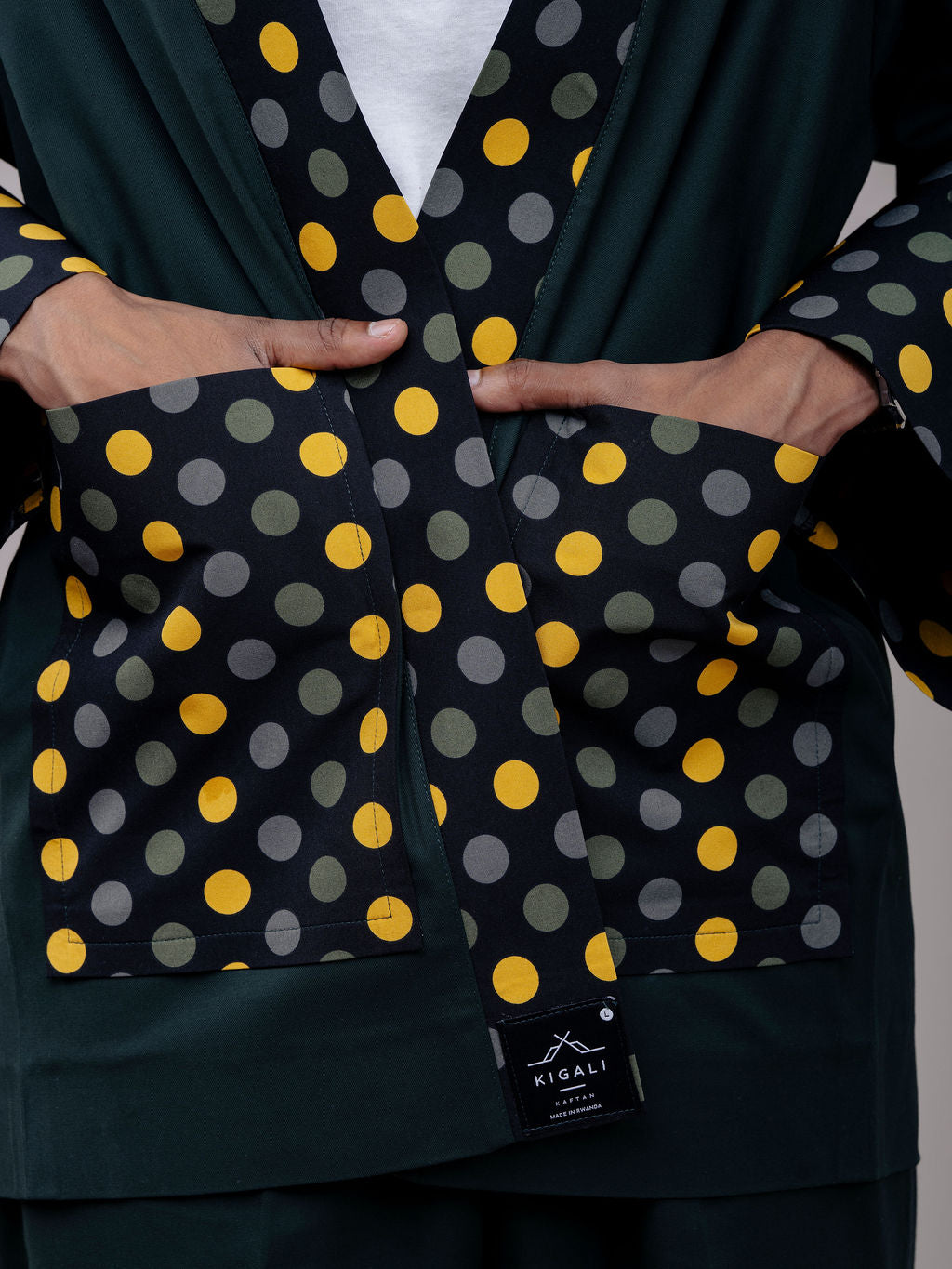 Men's custom kaftan featuring premium fabric and refined tailoring