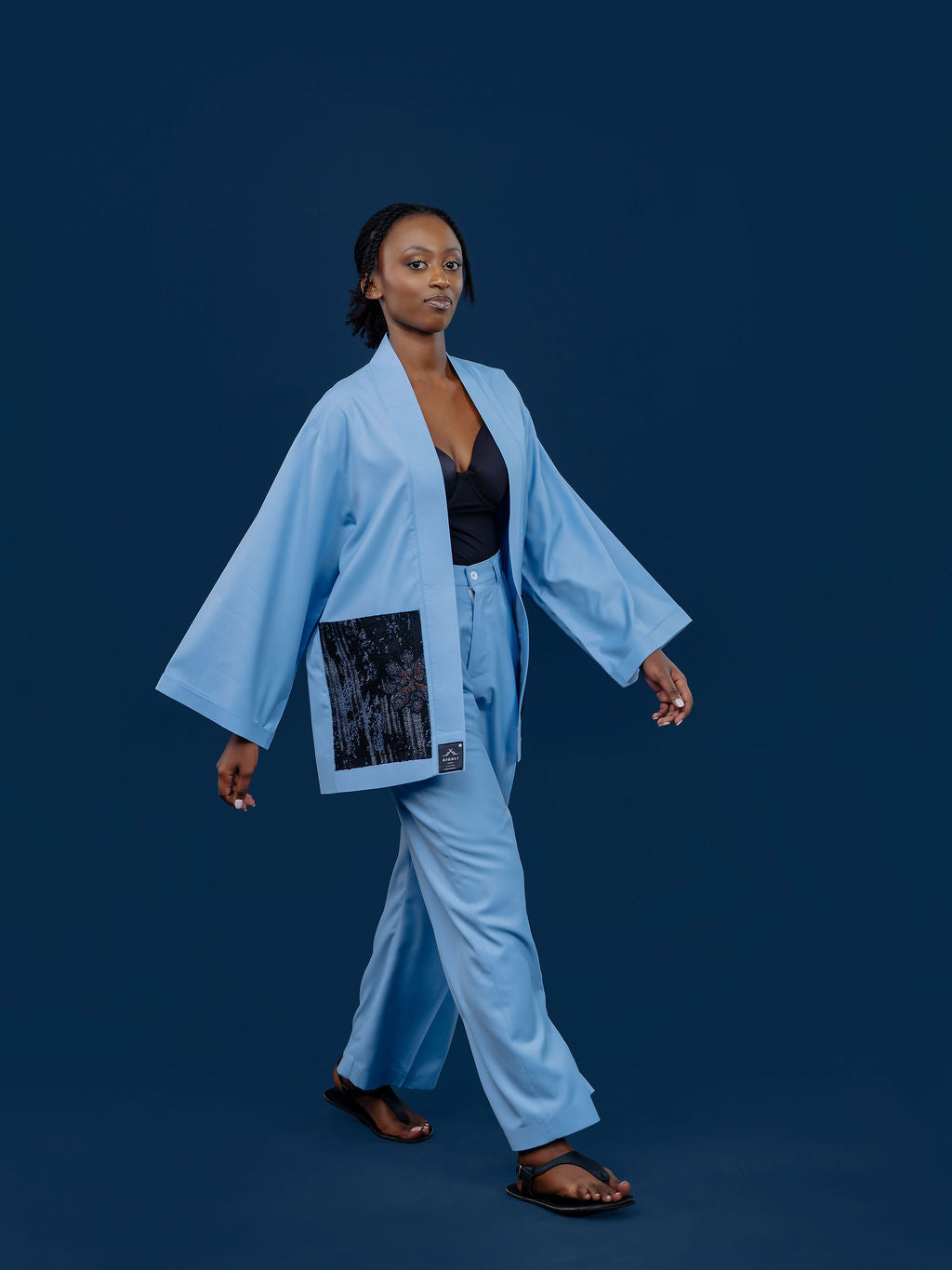 Women's elegant kaftan inspired by African heritage and modern design